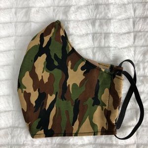 Unisex Camo green handmade face mask